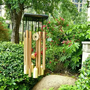 Aluminum Tube Copper Wind Chime, Exquisite Wind Chime, Outdoor Garden Decor, Garden Decor Supplies for Home Garden, Home Decor, Aluminum Wind Chimes, Garden Accessories