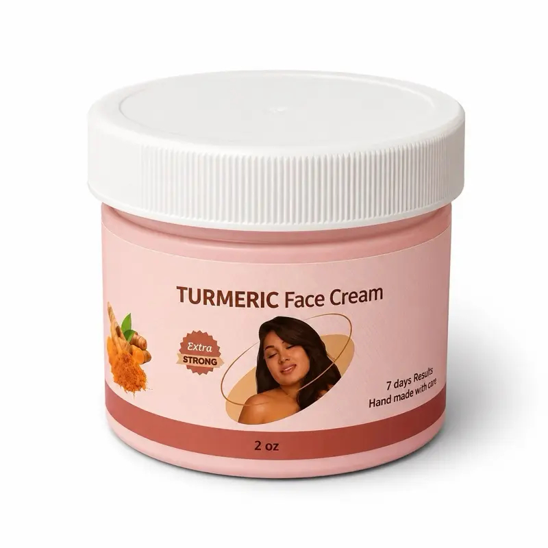 Tumeric Face Cream - Natural Skincare for Radiant Skin, Moisturizing and Nourishing Formula, Ideal for Daily Use 2oz