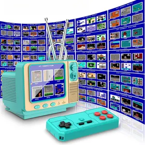 Retro Video Game Console GV300S: 308 Built-in Classic Games, Classic Retro 3-Color Gamepad, Mini Handheld TV-Style Game Player – Ideal for Kids & Adult Nostalgia Enthusiasts