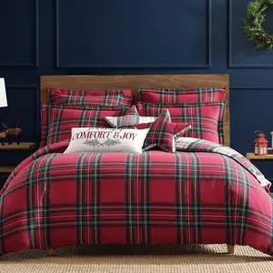 Spencer Plaid Flannel Comforter Set