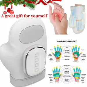 Smart Hand Massager with Heat and Pressure Therapy, USB Rechargeable Finger Massager, Wireless Portable, 3 Massage Modes, Ideal Gift for Holidays