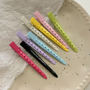 Colorful Seamless Hair Clips Hair StylingPositioning ClipsAlloy Clips Hair Accessories BangsBroken Hair ForeheadSide Duckbill Clips HairOrnaments