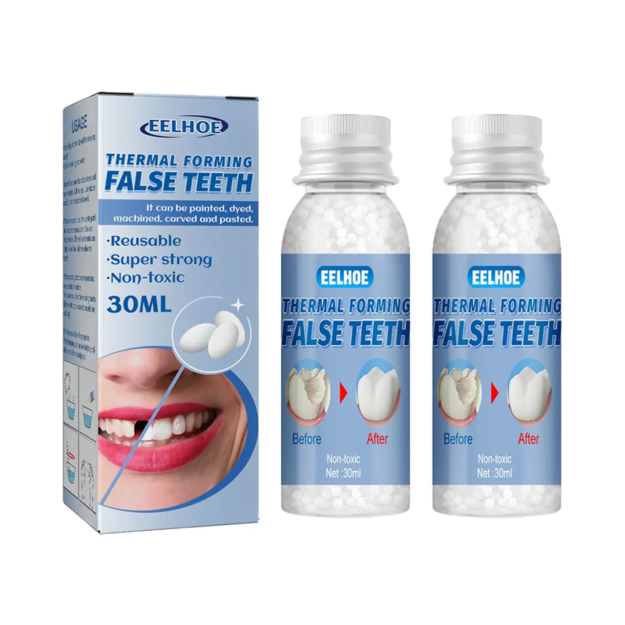 Moldable Dental Gel Dentures, Temporary Fillings, Cavities and Tooth Fillings, Temporary Dental Fillings, Denture Kits, Oral Dentures, Dentures