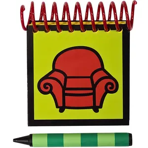 Handcrafted Handy Dandy inspired Steve Notebook and Crayon