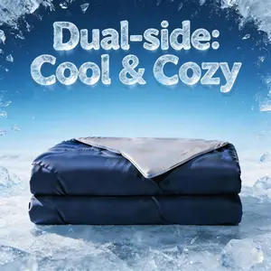Two Sides Cool&Breathable 2-in-1 Reversible Comforter/Cooling Blanket for Summer