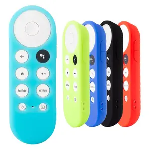 Silicone Remote Control Cover, 1 Count Solid Color Dustproof Remote Control Protector, Remote Control Protective Cover for Google Chromecast