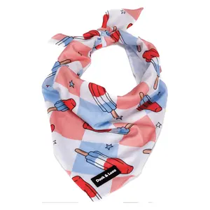 Duck and Luca - Dog Bandana - Fourth of July Popsicle