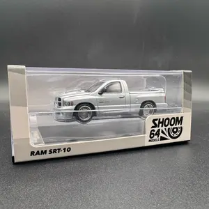 Shoom64 2003 Dodge Ram SRT10 - Silver - 1/64 Scale Diecast Model by GCD