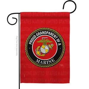 212 MAIN 13x18.5 in. Double-Sided Vertical Garden Flag, Military Weatherproof Decor, Proud Grandparent House Accent, Boating Outdoor Gift Banner