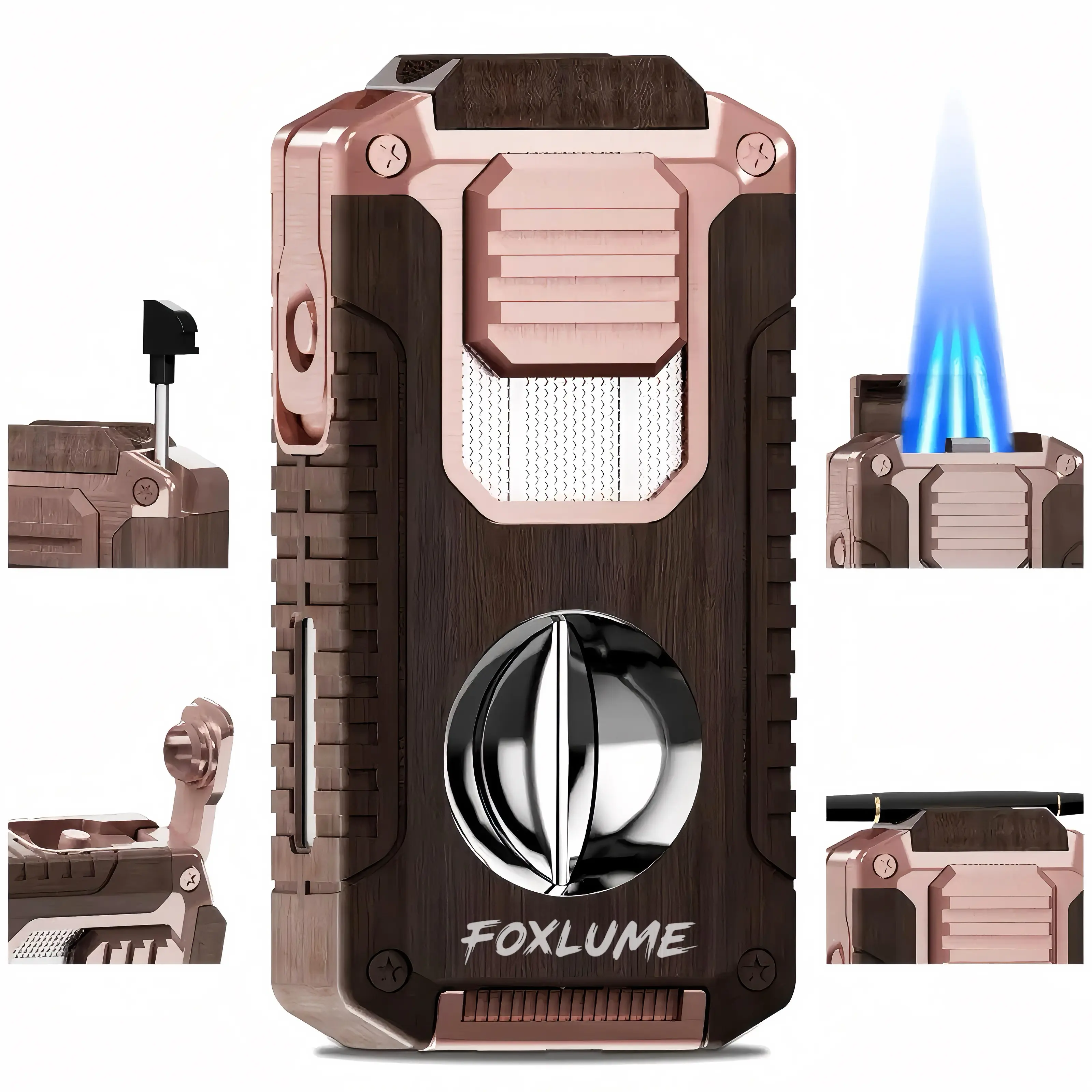 5-in-1 EDC Pocket Tool – Windproof Multi-Function Lighter [No Gas] & Outdoor Utility Gadget for Men(Father’s Day Ready)