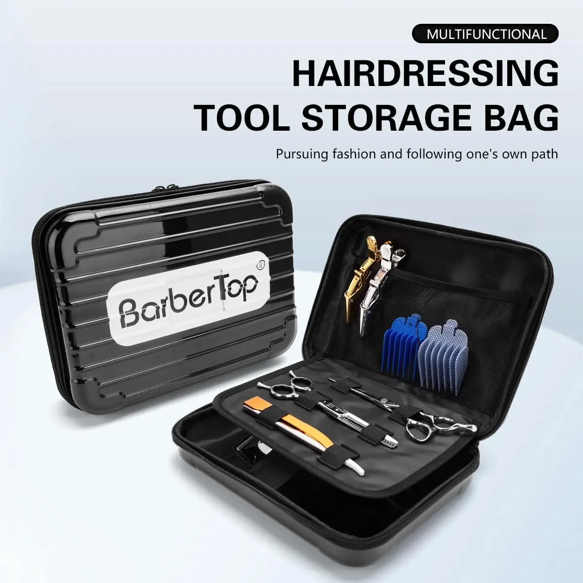 BarberTop Hairdressing Tool Storage Bag Portable Scissor Box Hairstylist Waterproof Tool Kit Haircare Heatless