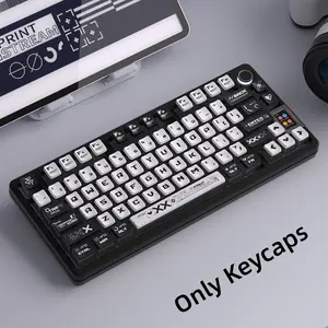 Creative Pattern Keycaps, 132pcs/set PBT Dye-Sublimation Mechanical keyboard Keycaps, Keyboard Accessories for Men & Women