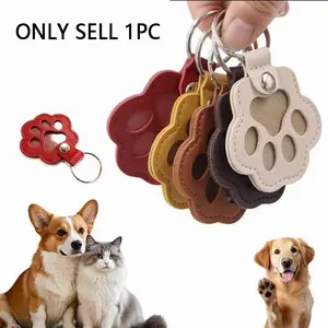 Paw-Shaped Pet Hair Collector Keychain, Dog Hair Collector Keychain Charm Memorial Storage Box, Heartfelt Tribute Pet Loss Keepsake,Collection Cat Hair Keychain Bottle, Compact Design, Easy Carrying