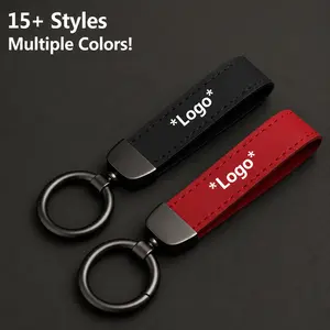 Suede Car Keychain for Car Enthusiasts- Red & Black Classic Design - Fits All Models Men