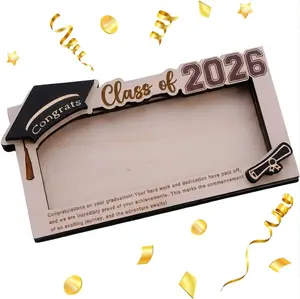 Graduation Gifts 2026 Money Holder, Wooden Graduation Money Cash Envelope Box for Class of 2026 High School Senior College University Graduates Student