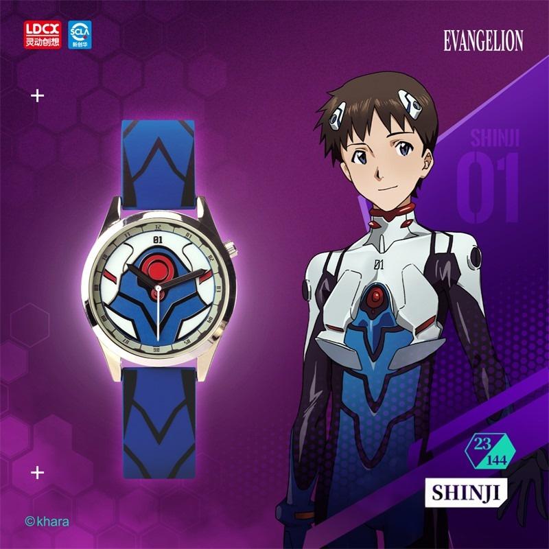 WEART Neon Genesis Evangelion Art Wearable Unisex Fashion Watch - Round Face, Daily Wear Accessory, Birthday Gift Ideas, Girlfriend Birthday Gift, Single Box Present for Teens, Back to School Surprise, Surprise Pack