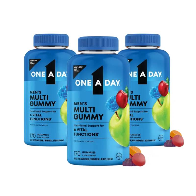 One A Day Men's Multivitamin Gummies Dietary Supplement 170ct - 3 Pack
