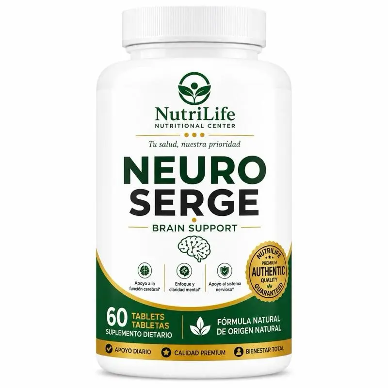 Neuro Serge Brain Support Healthcare Supplement – Memory, Focus, Mental Clarity | 60 Tablets