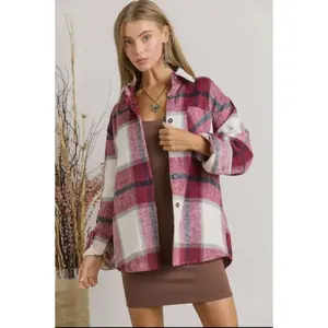 Flannels Burgundy &amp; Pink