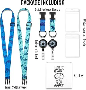 MNGARISTA Cruise Lanyards Adjustable Retractable Reel Waterproof ID Badge Holder for All Cruises Ships Key Cards 2pack Removable Cardholder outdoorfun