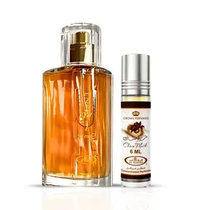 Choco Musk Eau de Parfum Spray 50ml (1.7 oz) & Roll-On 6ml (0.2 oz) by Al Rehab (Bundle) – Sweet Chocolate Gourmand Set Choco Musk Eau de Parfum Spray 50ml (1.7 oz) & Roll-On 6ml (0.2 oz) by Al Rehab (Bundle) – Sweet Chocolate Gourmand Set