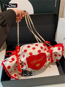This adorable candy-shaped shoulder/ bag is a unique and creative design, fashionable crossbody bag, perfect for girls, women, college students, young professionals, and office workers. It's also a great accessory for any outfit.