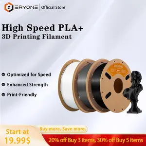 ERYONE High Speed PLA Plus Filament , Fast Filament PLA+ for Fast Printing, 30-500mm/s 3D Printing Filament PLA Pro Suitable for Most FDM Printers, 1kg (2.2LBS)/Spool 1.75mm +/- 0.03mm