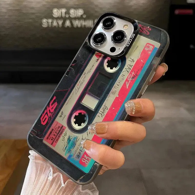 Unique Cassette Tape Silicone TPU Phone Case - Casing with Shockproof, Anti-Drop Protection for Samsung Galaxy S26 S25 S24 S23 S22 S21 S20 Note20 FE Ultra Edge Plus 4G 5G Mobile Phone Accessories,back to school,back to school haul