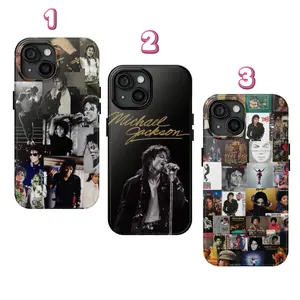 Michael Jackson Tough Phone Case with Iconic Glove Pose & Gold Signature - 2D Design Suitable for iPhone 17-11 Pro MaxPlus Resistant Polycarbonate & TPU Lining - Prot