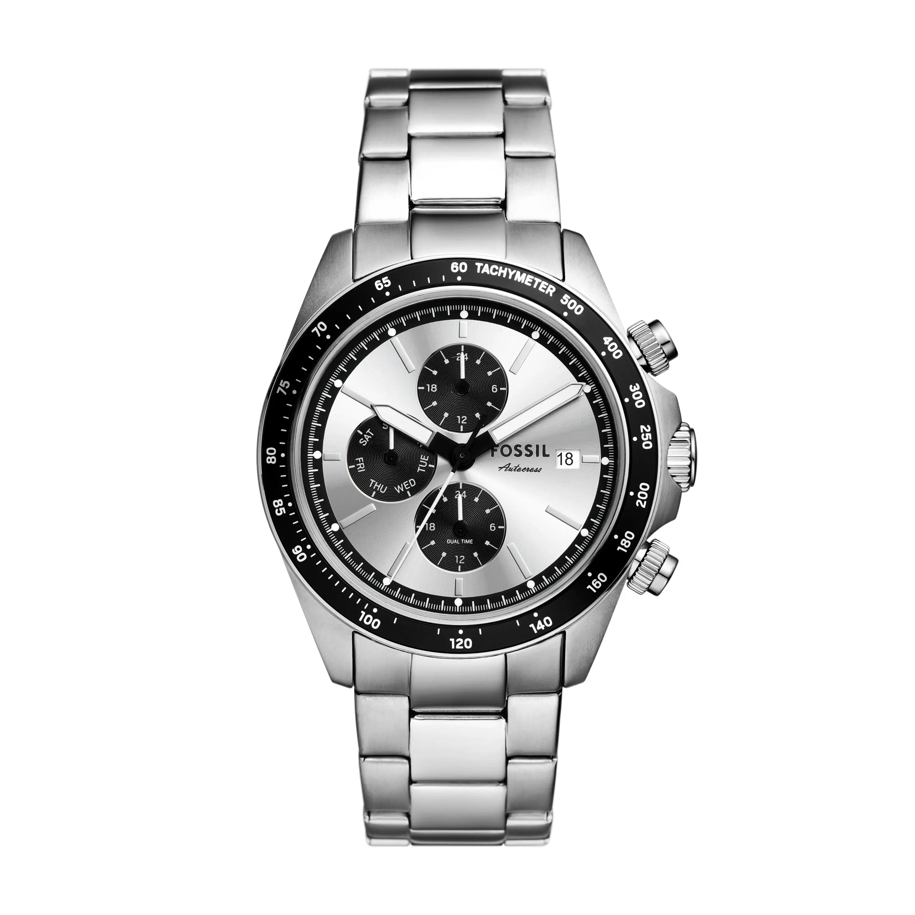 Fossil Men's Autocross 42mm Multifunction Stainless Steel Watch