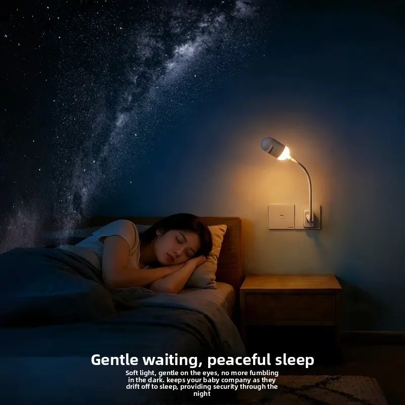 Bedside Starry Sky Projection Lamp - LED Soft Light, Ambient Lighting Multifunctional Sleep-Inducing Mood Table Lamp, Romantic Bedroom Decor Accessory
