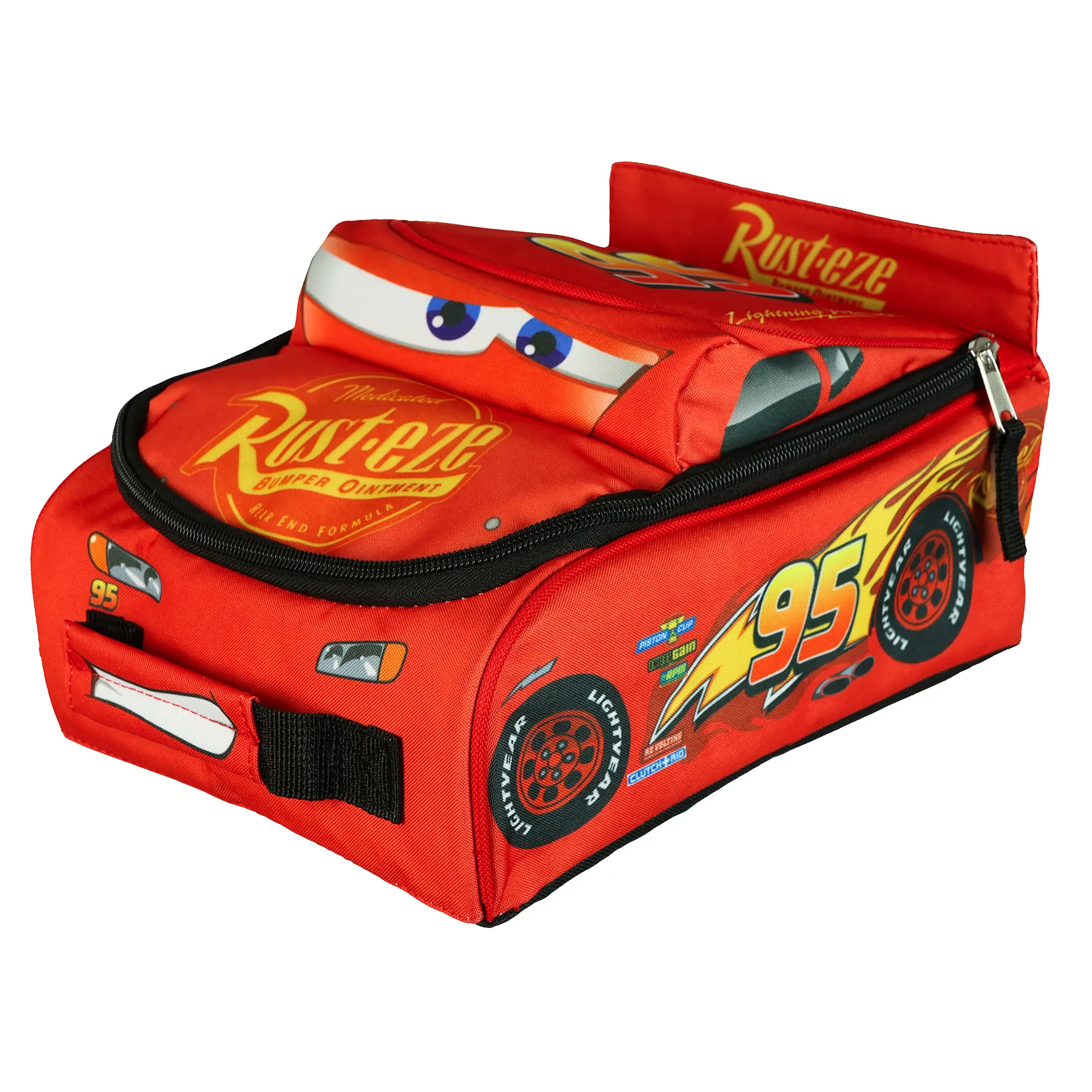Disney Cars Lunch Box 9.5" Lightning McQueen 3D Character Insulated Bag