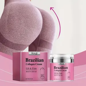 Brazilian Collagen Booty Firming Cream – Lift & Tighten Butt & Hip Skin, Hydrating Body Butter for Smooth Firm Looking Skin, Body Care Cream 50g