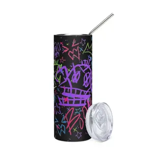 Arcane 20oz Skinny Tumbler, Jinx Tumbler, Anime Manga Tumbler Cup, Water Bottles Gift For Men and Women