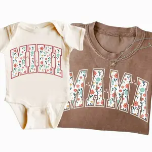 Matching Springtime Mama and Mini Shirts, Mommy and Me Outfits, Flower Shirts, Mama and Mini Shirts