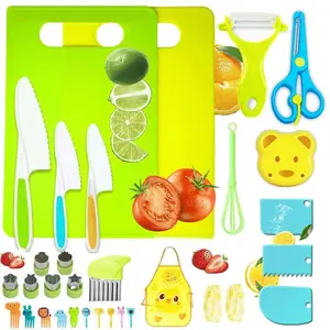 13/32 Pcs Kids Kitchen Gadgets Set | Multifunctional Fruit & Veg Cutting Tools | Safe Grip Handles | Kitchen Supplies & Accessories for Cooking & Baking | Portable Play Kit | Christmas Gift for Little Chefs! #KidsKitchen #KitchenGadgets
