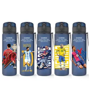 World Cup Football Star Insulated Tumbler - Featuring Messi, Ronaldo, and Neymar. A Simple, Portable, and Handy Water Cup-Essential Gear for World Cup Fans and the Perfect Gift for Fan Friends.