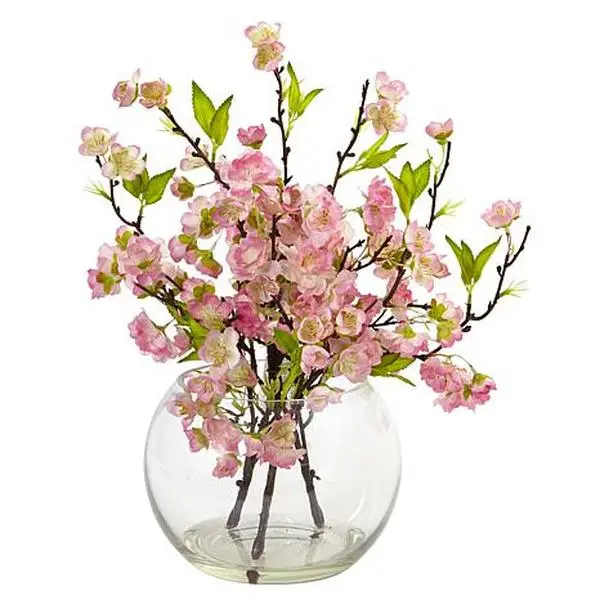 Nearly Natural Silk Cherry Blossom Arrangement Nearly Natural Silk Cherry Blossom Arrangement