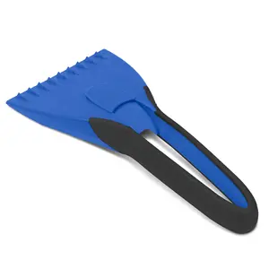 Motor Trend Compact Car Ice Scraper for Windshield - Durable Snow Scraper for Car with Comfort Grip, Windshield Scraper for Ice and Snow, Ideal Snow Removal Tool for Winter Car Kit