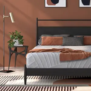 Memory Foam Mattress, 8-Inch Queen Cool & Comfortable Gel Infused Foam Mattress w/Poly Jacquard Fabric Cover for Pressure Relieving, CertiPUR-US Certified Firm Mattress Delivered in a BoxHigh comfort spine protection mattress