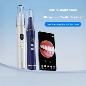 Dr. Velanix Visual Ultrasonic Teeth Cleaner with Camera | Portable Electric Dental Calculus Remover & Oral Care Tool