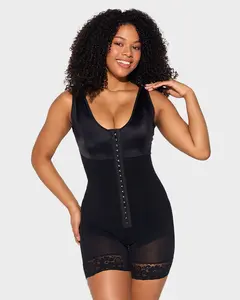 Women's Tummy Control and Butt Lifting Bodysuit with Zipper Crotch, Comfortable and Super Stretchy Fabric, Customizable Fit, Breathable Mesh Design, Comfortable and Snug Fit
