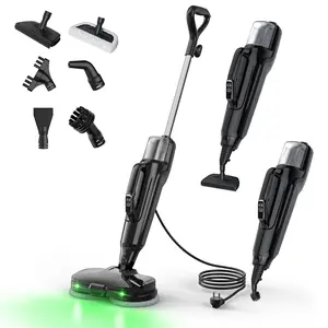 Steam Mop Electric Rotating & Household Steam Cleaner, 7-in-1 Steam Mop,500 mL Extra-Large Water Tank,Floors Clean, Kitchen, Tiles, Walls, Cabinets, Gaps; Fast Heat-Up, Removes Grease and Grime, Multi-Purpose Cleaning Tool #Summervibes