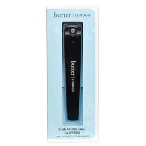 butter LONDON Signature Nail Clippers - Stainless Steel for Manicure and Pedicure