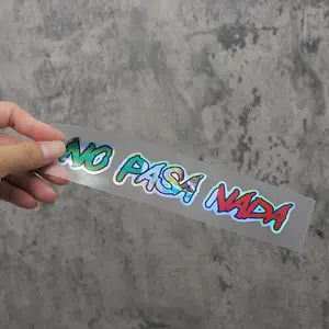 Spanish Street Style Car Sticker No Pasa Nada Graffiti Decal, Perfect for Skaters & Urban Culture Enthusiasts, Body Board Accessory, Sticker for Cars