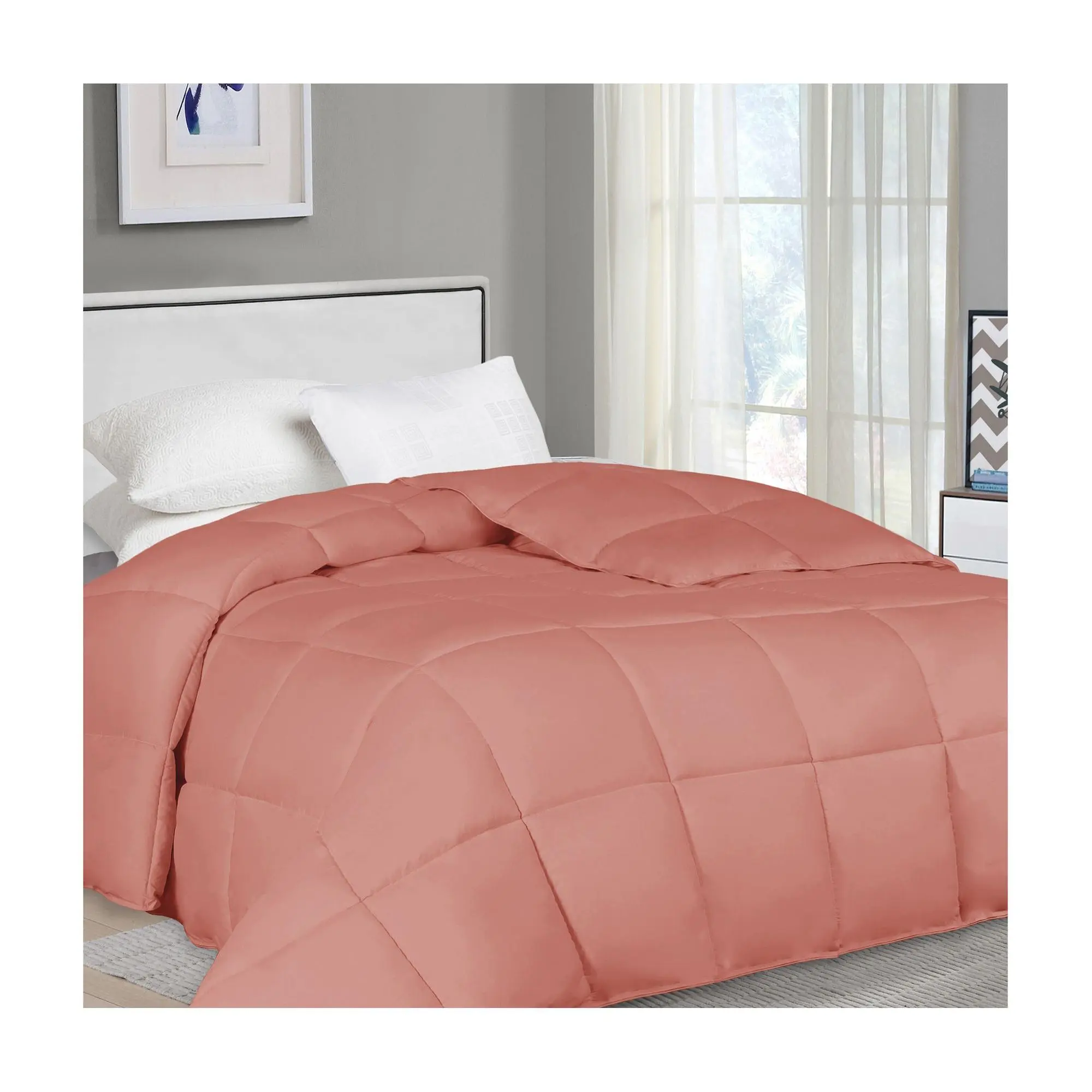 Superior Solid Reversible Down Alternative Comforter- Twin