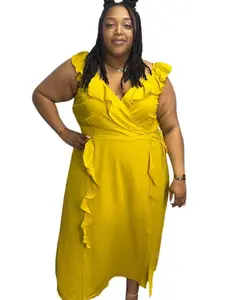 Bomb Beauty Boutique Daisy Baby Wrap Dress PLUS Size Summer Stylish & Comfortable Clothing Option