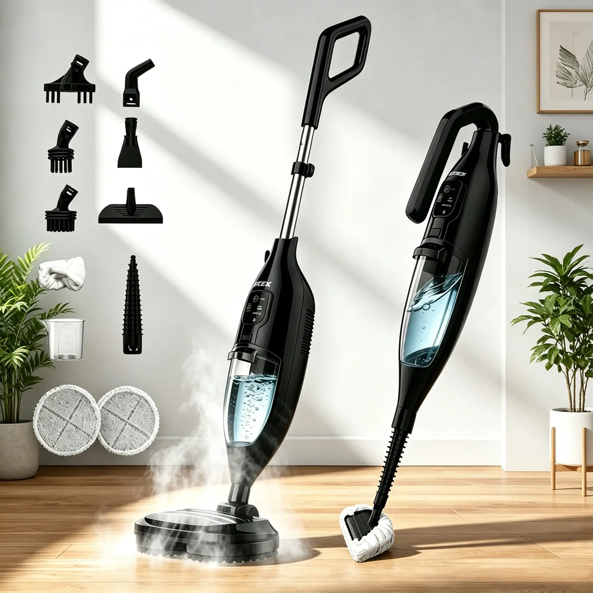 SPZK Multi Function 11 In 1 Steam Floor Cleaner, Handheld Detachable Household Steam Mop, High Temperature Disinfection Steamer For Hardwood Tile Sofa Toilet, Long 23FT Power Cord & Large Capacity Water Tank