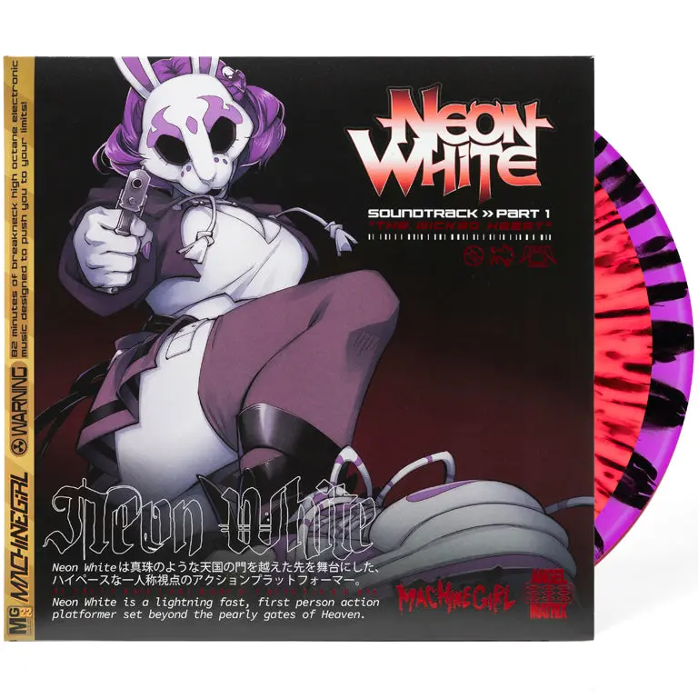Neon White "The Wicked Heart" Part 1 Music Album, 2xLP Double LP Vinyl Record