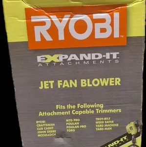 Ryobi Jet Fan Blower Expand-it 475 CPM 140mph Jet Fan Technology for Attachment Capable